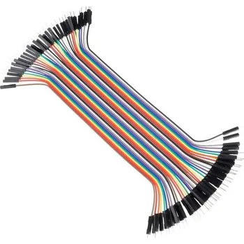 Síťový kabel Propojovací vodiče dupont 40pin, délka 20cm, samec-samec