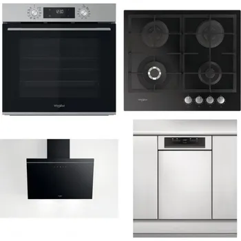 Set domácích spotřebičů WHIRLPOOL OMK58CU1SX + WHIRLPOOL GOFL 629/NB + WHIRLPOOL AKR 62F LT K + WHIRLPOOL WSBO 3O34 PF X