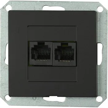 Elektrická zásuvka GREENLUX PREMIUM 2 PC M-N - Zásuvka komunikační 2x8 pin