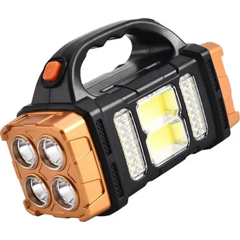 Svítilna HJ Solární a USB nabíjecí LED svítilna, baterka