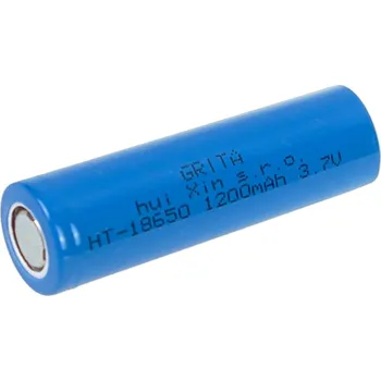 Článková baterie Nabíjecí baterie 18650 1200mAh 3,7V bez výstupku (Hladká baterka)