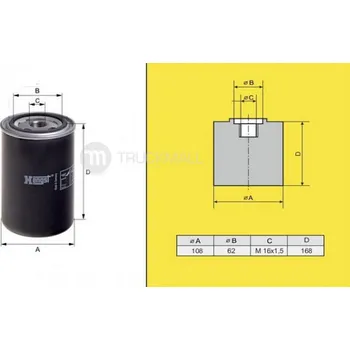 Vzduchový filtr filtr naftový DAF 95XF EURO-HENGST-