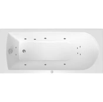 Vana Masážní vana SIKO Savero 180x75 cm BASIC akrylát levá SIKOHMBSAV180L