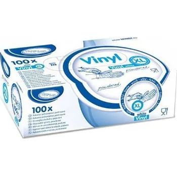 Chemické WC Rukavice VINYLOVÉ velikost XL bílé