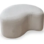 Bílý taburet z textilie bouclé Miuf – Miuform ID_1427695