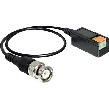 Elektrická zásuvka Delock sériový kabel [1x BNC zástrčka - 1x 2vodičové vedení], 0.40 m, černá