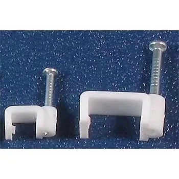 kabelová chránička Kabelová příchytka plochá 5x3,8mm bílá