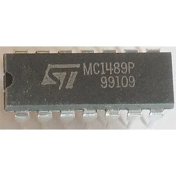 Základní deska MC1489P - linkový přijímač RS232, DIL14