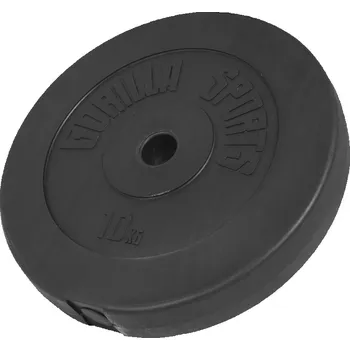 Gorilla Sports Činkový kotouč z plastu, výplň cement, 10 kg