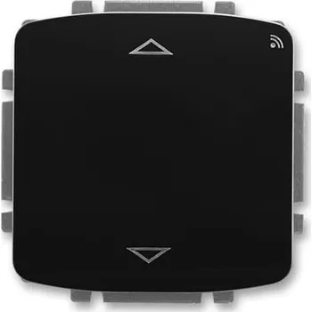 vypínač spínač žaluziový s krátkocestným ovladačem, s RF přijímačem, 868 MHz, černá, design TANGO