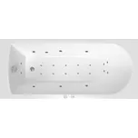Masážní vana SIKO Savero 170x75 cm MEDIUM akrylát levá SIKOHMMSAV170L