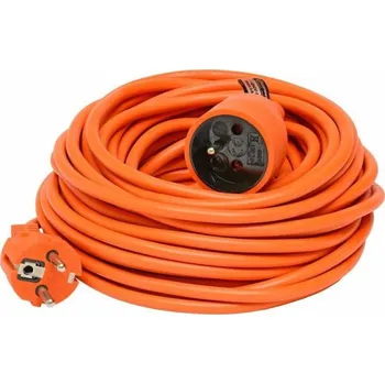 Prodlužovací kabel Prodlužovací přívod 20m-spojka,3x1mm2,6A,oranžová