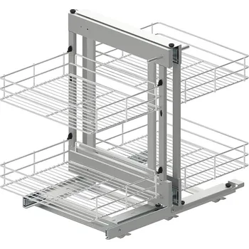 Odpadkový koš VARIANT MULTI koš CORNER COMFORT CLASSIC 800 levý D13 U METAL E