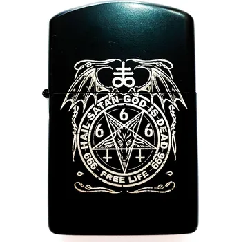 Vojenské psí známky Zapalovač - Hail Satan