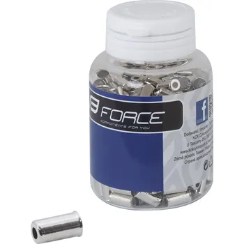 Lanko pro jízdní kolo FORCE koncovka brzd.bowdenu 5 mm Fe, stříbrná 250ks