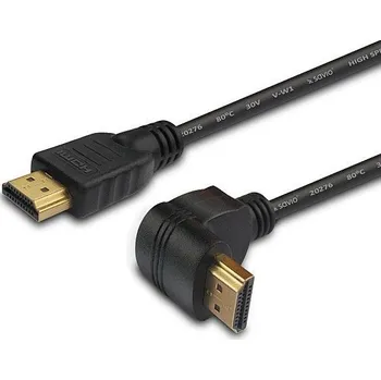 Video kabel Kabel HDMI(A)-HDMI(A) úhlový 1,5m Savio CL-04