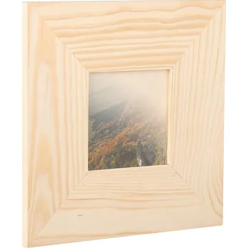 Rám na obraz Dřevěný fotorámeček na zeď 23 x 23 cm