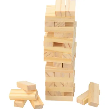 Dřevěná hračka ČistéDřevo Věž malá přírodní 18 cm