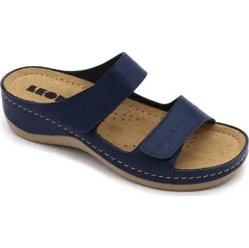 Dámská zdravotní obuv Leon 907 Dámská kožená zdravotní obuv - Modrá Velikost: 37