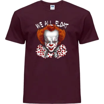 Pánské tričko panske_horor_tricko_potisk_Penny_Wise Barva: Burgundy - vínová, velikost: M