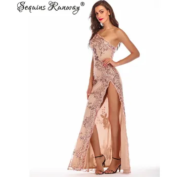 Dámské šaty Dámské svatební šaty Sequins SF346 Barva: Zlatá, Velikost: L