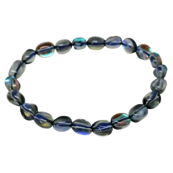 Náramek Opalitový náramek šedý, nepravidelný