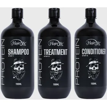 Vlasová regenerace Hairotic Hair PROTEIN Treatment Set pečující vlasová kúra 3x1100 ml