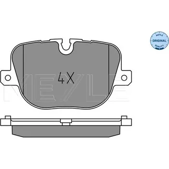Brzdová destička Sada brzdových destiček, kotoučová brzda MEYLE 025 250 8517