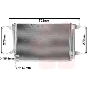 Výparník klimatizace Kondenzátor, klimatizace VAN WEZEL 58005330