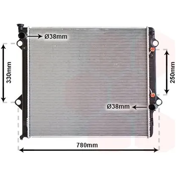 Auto-moto Chladič, chlazení motoru VAN WEZEL 53002478