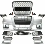 PROTEC Přední nárazník AUDI A6 C6 2004-2011 LOOK RS6 -OPTIK PDC SRA