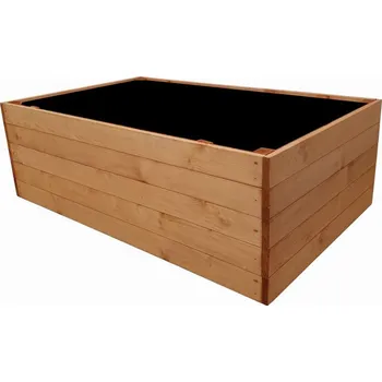 Vyvýšený záhon Dřevěný vyvýšený záhon COMFORT, smrk, 125 x 78 x 41 cm