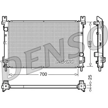 Chladič motoru Chladič, chlazení motoru DENSO DRM06001