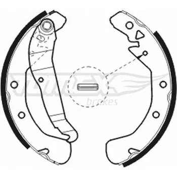 Brzdová čelist Sada brzdových čelistí TOMEX Brakes TX 20-78