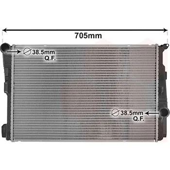 Chladič motoru Chladič, chlazení motoru VAN WEZEL 06012709