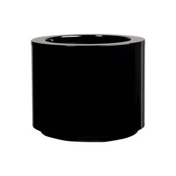 Květináč Válcový samozavlažovací květináč STEEL PLUS, více variant - Hobby Flower Barva: černá, Rozměry: Ø 35 x 35