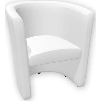 Pohovka Klubové křeslo CLUB, koženka - barva bílá