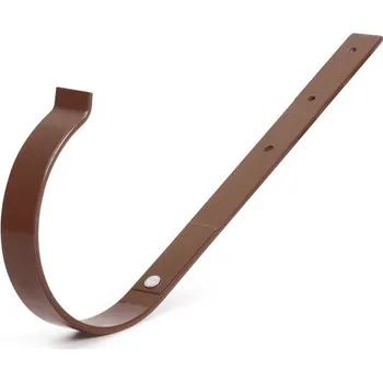 okap BRYZA Kovový hák žlabu rovný Ø 150 mm, Hnědá RAL 8017