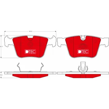 Brzdová destička Sada brzdových destiček, kotoučová brzda TRW GDB1675DTE
