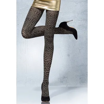 Dámské punčochy Fiore Martina • 2-S • grafitově šedá/černá • punčochové kalhoty 60 DEN