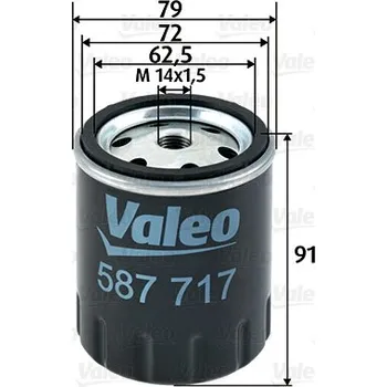 Palivový filtr Palivový filtr VALEO 587717