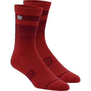Pánské ponožky ponožky cyklistické 100% ADVOCATE Performance Socks Cherry/Brick S/M - S/M