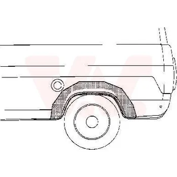 Blatník karosérie Boční stěna VAN WEZEL 1890145