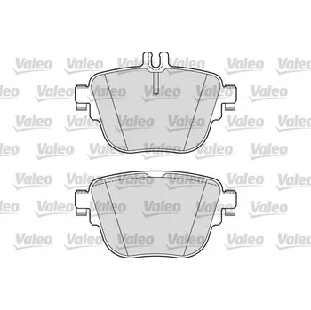 Brzdová destička Sada brzdových destiček, kotoučová brzda VALEO 302308