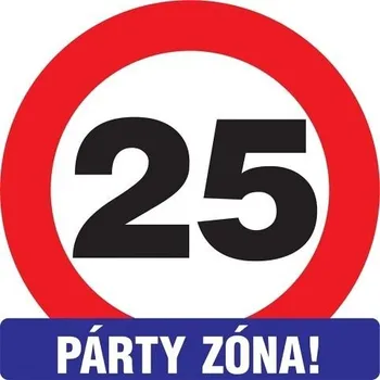 Party dekorace CED 2-Vtipná cedule na dveře, o 30 cm -Párty zona