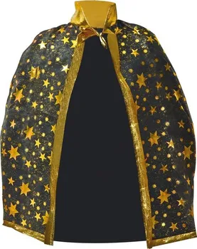 Karnevalový kostým MFP Plášť čarodějnický 1042274 černý/zlatý 77 x 124 cm