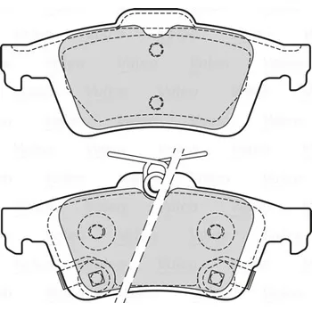Brzdová destička Sada brzdových destiček, kotoučová brzda VALEO 601709