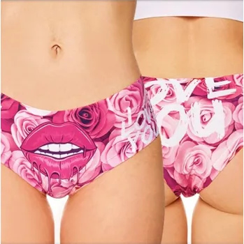 Kalhotky Dámské kalhotky Meméme LOVE PASSION XL světle růžová