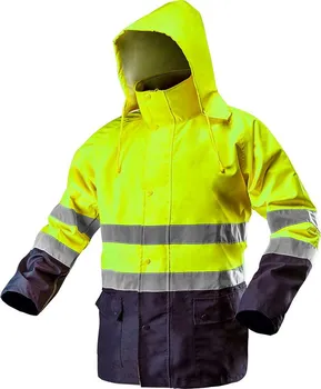 pracovní bunda Neo Tools Visibility reflexní zimní bunda žlutá/modrá XXXL