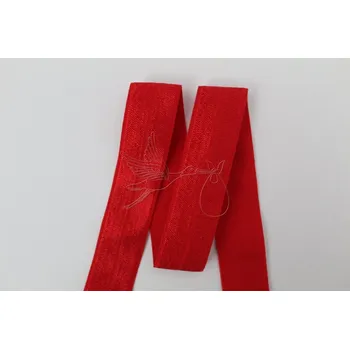 Textilní guma Lemovací pruženka 20mm LESK/MAT - červená
